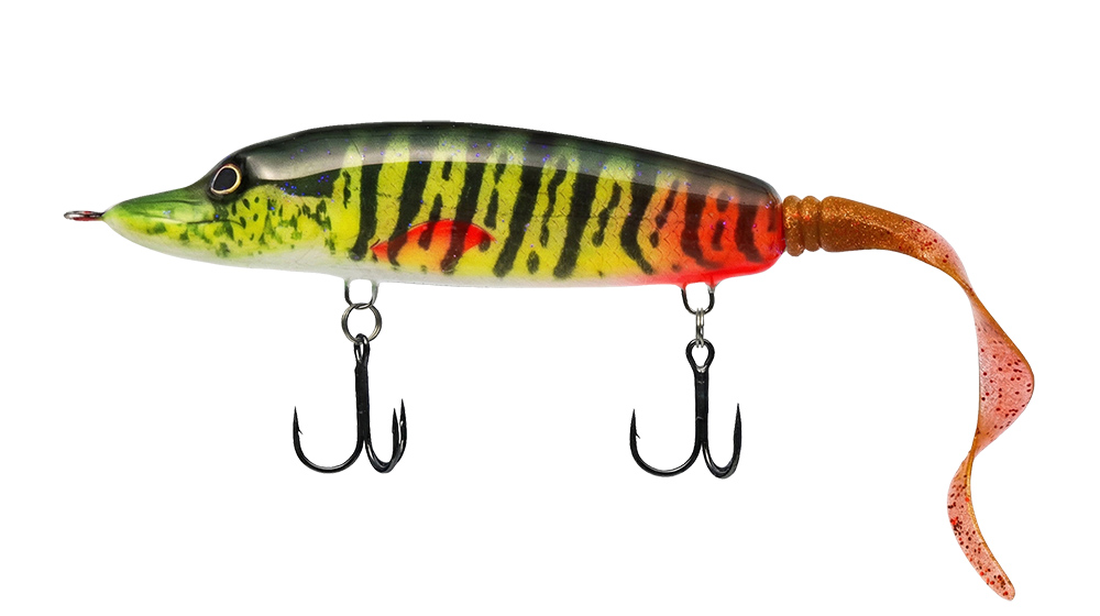 BabyPike Tail Bait - Tiger Inferno